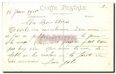 Le Pouliguen (Loire-Inf.) — La Plage — Collezione F. Chapeau, Nantes — Verso