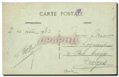 Guérande (Loire-Inf.) — Marais Salants — 6e mille — Verso