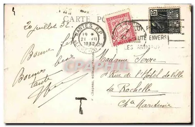 NANTES — A Escada das Cem Escadas em Sainte-Anne — editor R. Chapeau, n°241 — Verso