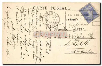 Nantes — Rue Bon-Secours, presa del Pont de la Poissonnerie — F. Chapeau editore — Verso