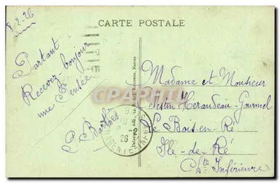 Nantes - A Praça da Duquesa-Anne — editor G. Barbet, n°6 — Verso