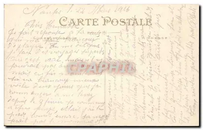NANTES — A Rue Fénelon — Casa com Torre onde Henri IV esteve hospedado — Verso