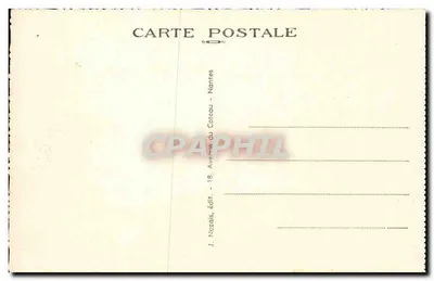 Castelo-Bougon - Nantes — Chegada dos Turistas Apaixonados por Aviação — J. Nozais, édit. — Verso