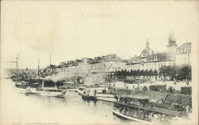 Rouen — Perspectiva sobre a Sena — editor não identificado