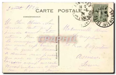 Rouen — Grote Godzina i Fontanna — Wydawca: C. Louvet, nr 123 — Rewers
