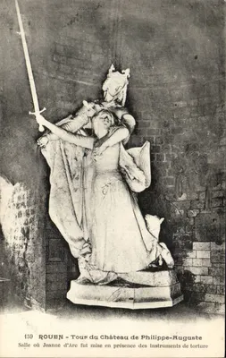 Rouen - Wieża Zamku Filipa Augusta — Sala, w której Jeanne d'Arc została przedstawiona przed narzędziami tortur — n° 459