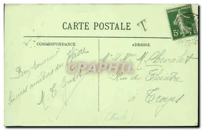Le Havre — Il Transatlantico "La Provence" — Sala da pranzo delle prime classi — LL. — N° 449 — Verso
