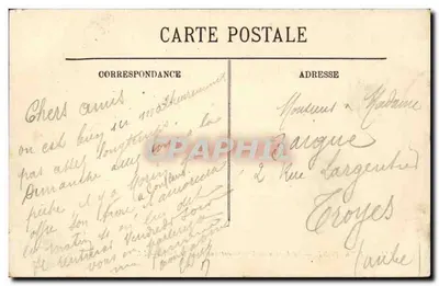Le Tréport — O Navio de Dieppe entrando no Porto — LL. — N° 111 — Verso
