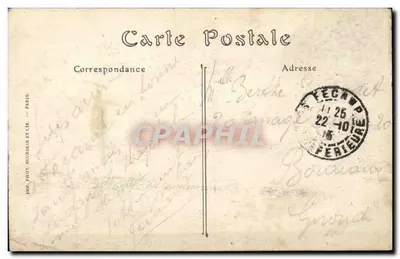 Fécamp — Ogólny widok z Falaise d'Aval — ND. Fot. — Rewers