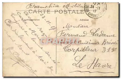 La BÉNÉDICTINE w Fécamp — Sala Renesansu — wydawca nieznany, nr serii 10 — Rewers