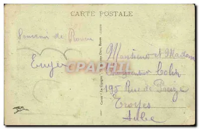 Rouen — Les Quais — Widok z transbordeur — Wydawca Réfusinot, nr 301 — Rewers
