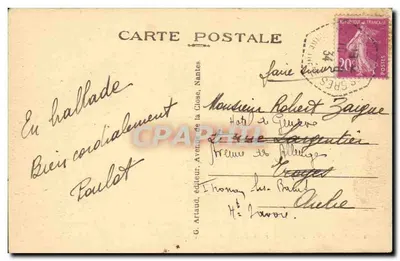 ÉTRETAT (Seine-Inf.) — Porte d'Aval i Aiguille — G. Artaud, wydawca — Rewers