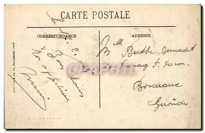 Dieppe — Baseny i nabrzeże Duquesne — Wydawca: Rouxelle & Cie, Dieppe — Rewers