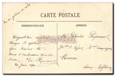Dieppe — O Palácio de Justiça — LL. — N° 133 — Verso