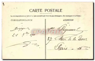 DIEPPE — Hotel Regina — Stare Zamki — Wydawnictwo Galerie Parisiennes — Rewers