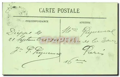 Dieppe — Plein van de Zoute Put — Uitgever LL. — Achterkant