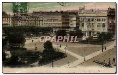 Le Havre — Praça Gambetta — editor desconhecido, n°7