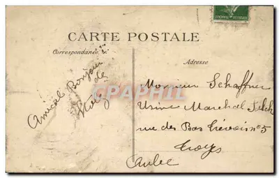 Le Havre — Praça Gambetta — editor desconhecido, n°7 — Verso