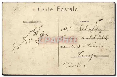 Le Havre — Saída de um Cano de Salvamento — Sloop e perigo — P.A. n°170 — Verso