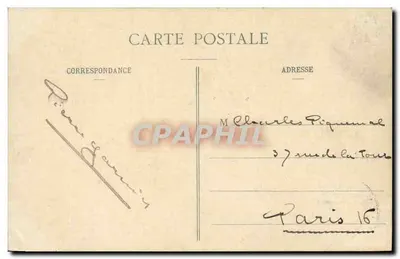 Katedra w ROUEN — Widok z Grosse Horloge — C.V. - 55 — Rewers