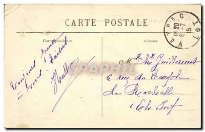 Castelnau-Bretenoux — O Castelo e Vista Geral — Editor República Francesa, n°801 — Verso