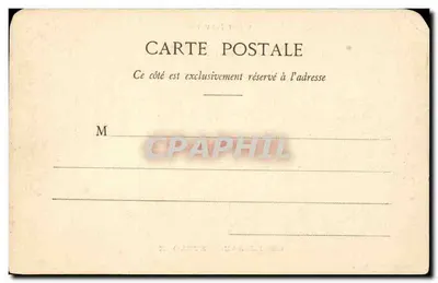 Castelnau-Bretenoux — kasteel op heuvel — Fototipie Baudel, St-Céré (Lot) — Achterkant