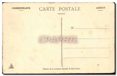 Padirac (Lot) — Les Pleureuses du Lac de la Pluie — Cliché E.-A. Martel — Rewers