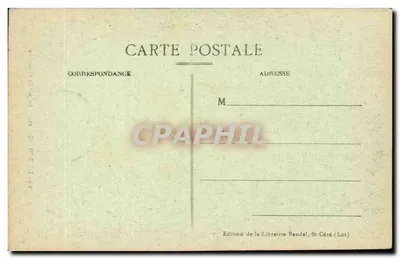 Padirac (Lot) — Przejście Krokodyla — Wydawnictwo Librairie Baudel, St Céré (Lot) — Rewers
