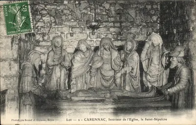 Carenac, Interior da Igreja, o Santo Sepulcro — Fototipia Bessot e Guionie, Brive — Lote 2