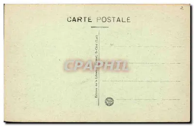 Rocamadour — widok wioski położonej na skałach — Wydawnictwo Librairie Vernel, St-Céré (Lot) — Rewers