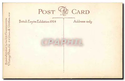Malajazja z jeziora — Wystawa Imperium Brytyjskiego 1924 — Hastingy Press Ltd. — Rewers