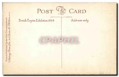 Pałac Inżynierii — Wystawa Imperium Brytyjskiego 1924 — Wydawca: wyłączny koncesjonariusz, Tackbery Press Ltd, 3-9 ul. Diana, W.C.1 — Rewers