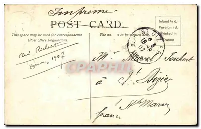 Zamek w Dover — widok panoramiczny — LL, nr 31 — Rewers