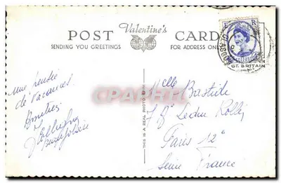Catedral e necrópole, Glasgow — editor B 4331 — Verso
