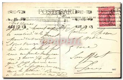 Pałac Królewski w Brighton — widok z wejścia głównego — J. Welch & Sons, Portsmouth, nr 3807 — Rewers