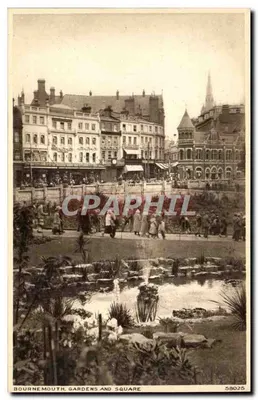 Bournemouth, Jardins e Praça — editor Photodrom Co. Ltd., n° 58025