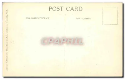 Bournemouth, East Cliff and Sands — widok plaży i promenady — Wydanie przez Photocrom przez London and Tunbridge Wells, Ltd. — Rewers
