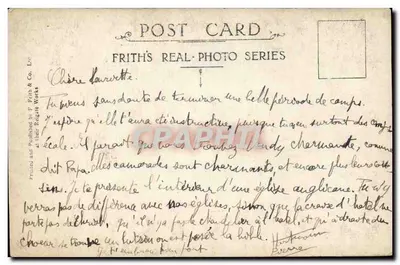 Igreja de Bowdon — interior — Frith's Real-Photo Series n°66071 — Verso