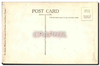 Jardins da Princesa & Vane Hill, Torquay — vista panorâmica — Ern Bishop, Wholeale Newsagent & Stationer, Torquay — Verso