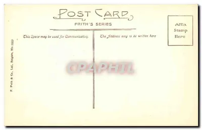 Cambridge King's College Chapel — Choir West — Frith's Series No. 2557 — Verso