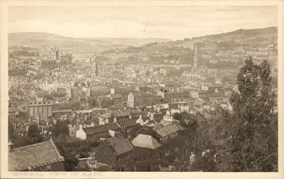 Vue geral de Bath — impresso na Inglaterra — n° 7540