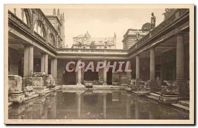 Os Banhos Romanos, Bath — vista interna da piscina — editor não identificado, número de série 7542