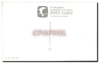 Whitstable e Tankerton — A vista do porto, a rua, o castelo — J. Salmon Cameracolour — Verso