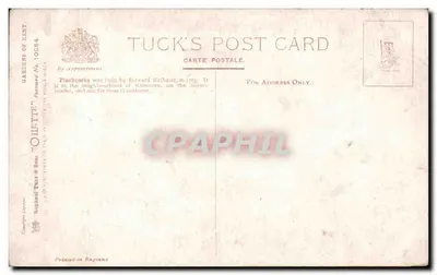 Les Jardins de Rose Walk w Kent — oryginalny rysunek po Raphael Tuck & Sons — wydawca Tuck's Post Card, nr 10654 — Rewers