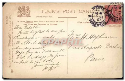 Birmingham, New Street — widok miejski — Tuck's Post Card, nr 10-1-17 — Rewers