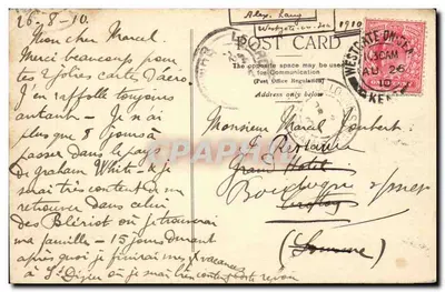 St. Mildred's Hotel, Westgate-on-Sea — A Série 'Favourite', n°110923 — Verso