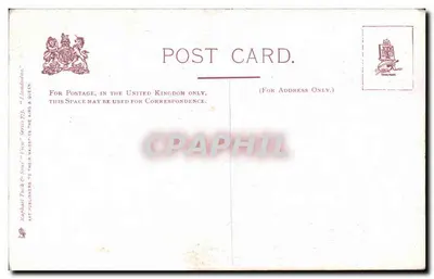 Llandudno — O Pontão — editor Raphael Tuck & Sons, série 252 — Verso