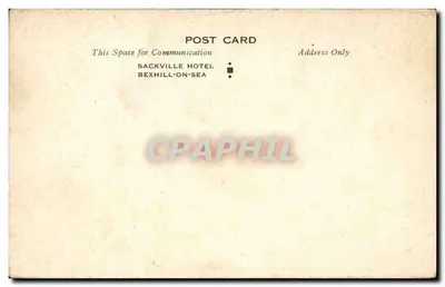 Sackville Hotel — Bexhill-on-Sea — Sackville Hotel — Verso