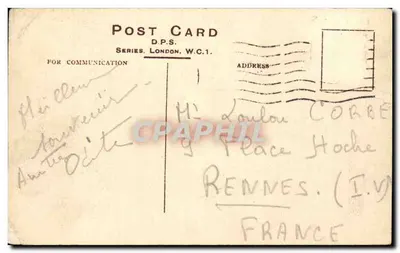 Thames z Terrace Gardens — Richmond Hill — seria D.P.S., Londyn, W.C.1. — Rewers