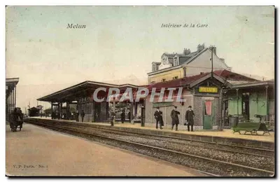 Melun — Intérieur de la Gare — V. P. Paris, No. 4